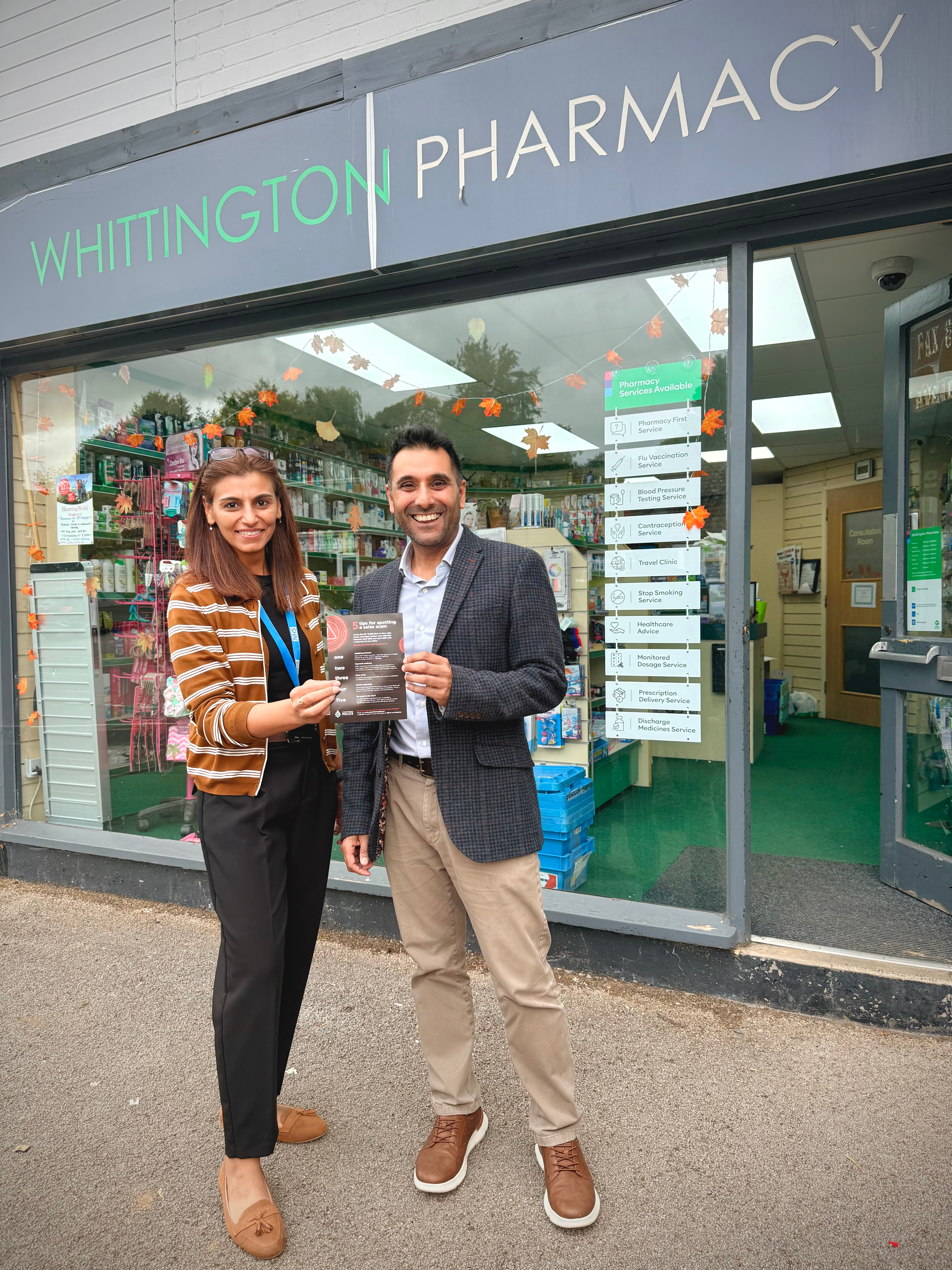 Staffordshire Police partner with community pharmacies to protect patients against fraud 