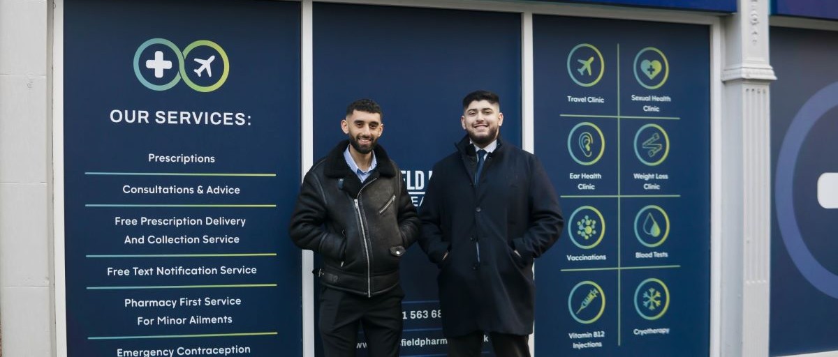 Pharmacy in Person with Ather Diab and Farhad Mahmood, Bruntsfield Pharmacy