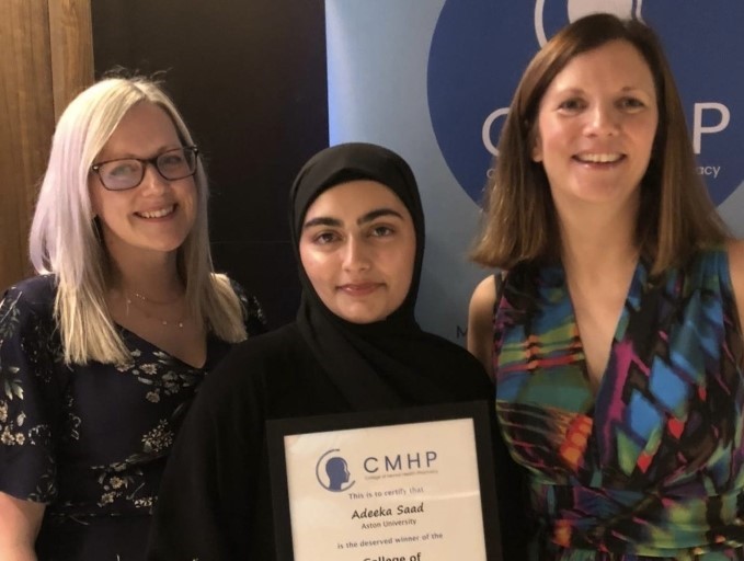 Trainee pharmacist wins award for mental health project