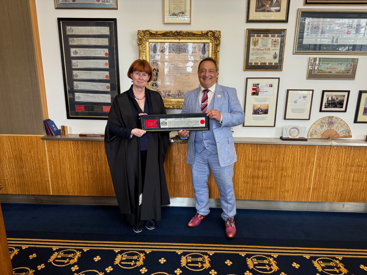 Pharmacist becomes freeman of London